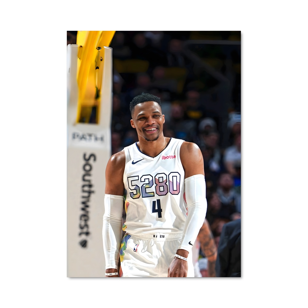 Poster Westbrook en Action – affiche Basketball